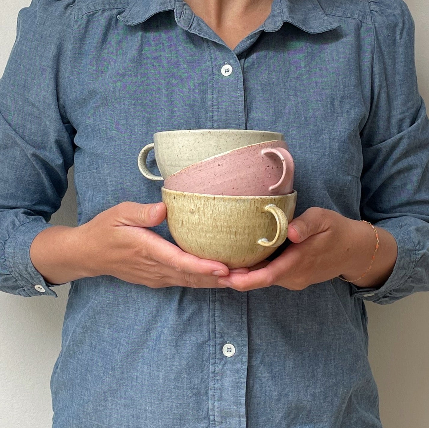 Te kop med hank - Gul