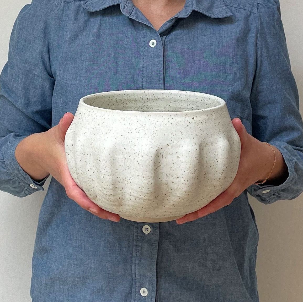Unika skål (Ø:21 cm) - Stor - Ash grey