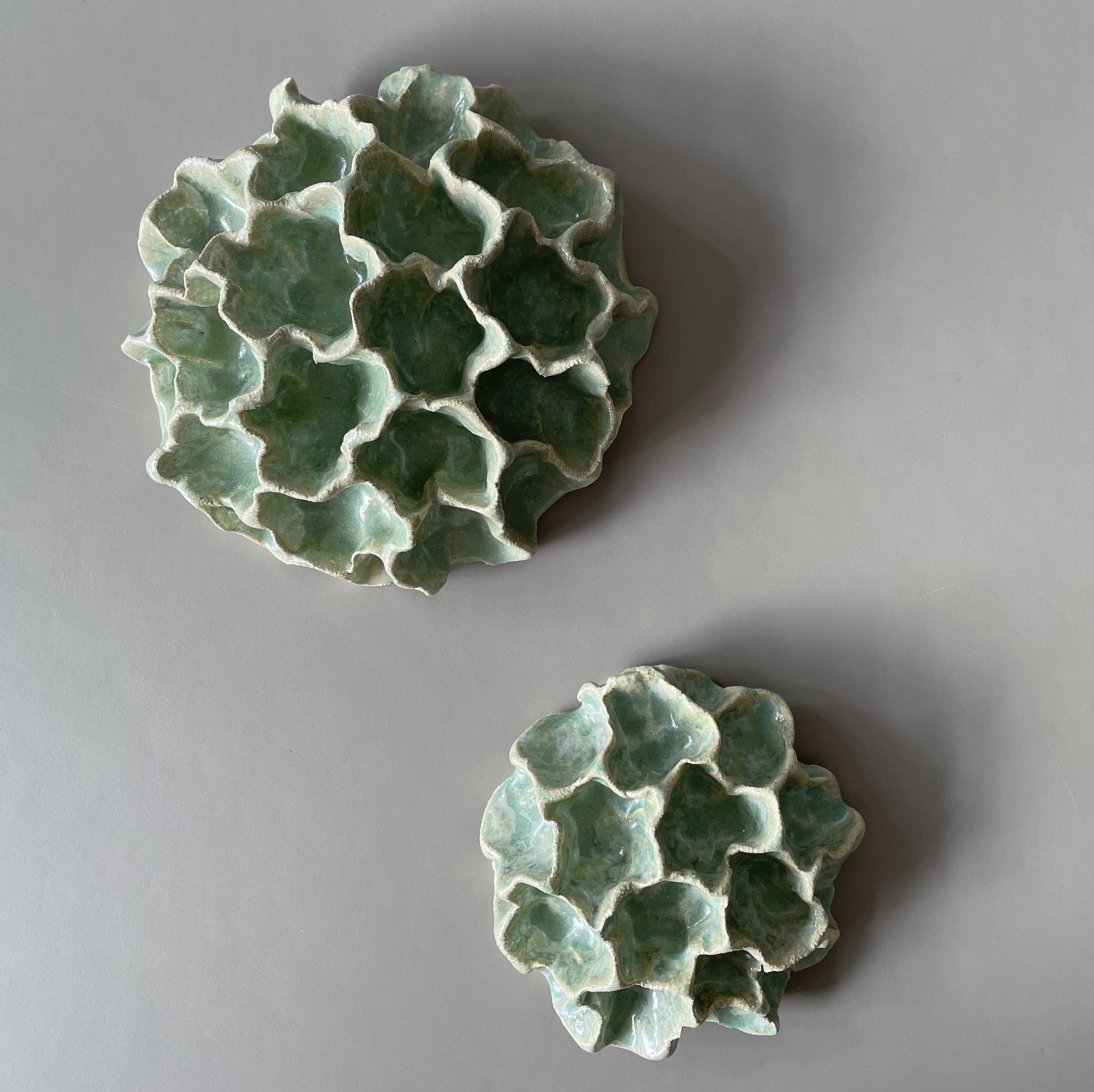 Væg Koral no. 33 - Grøn - Stor