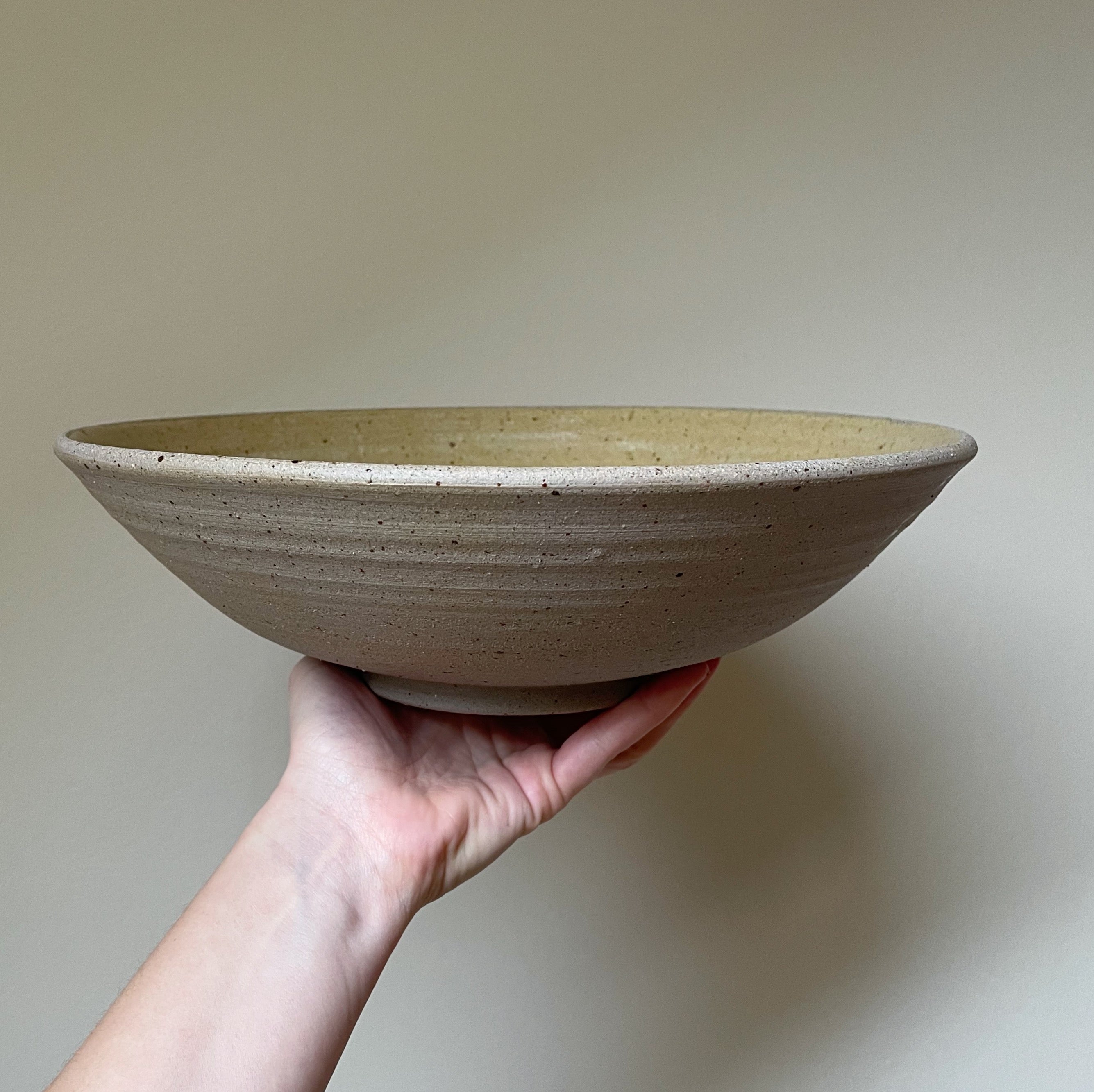 Stor salatskål (Ø:29 cm) - Gul