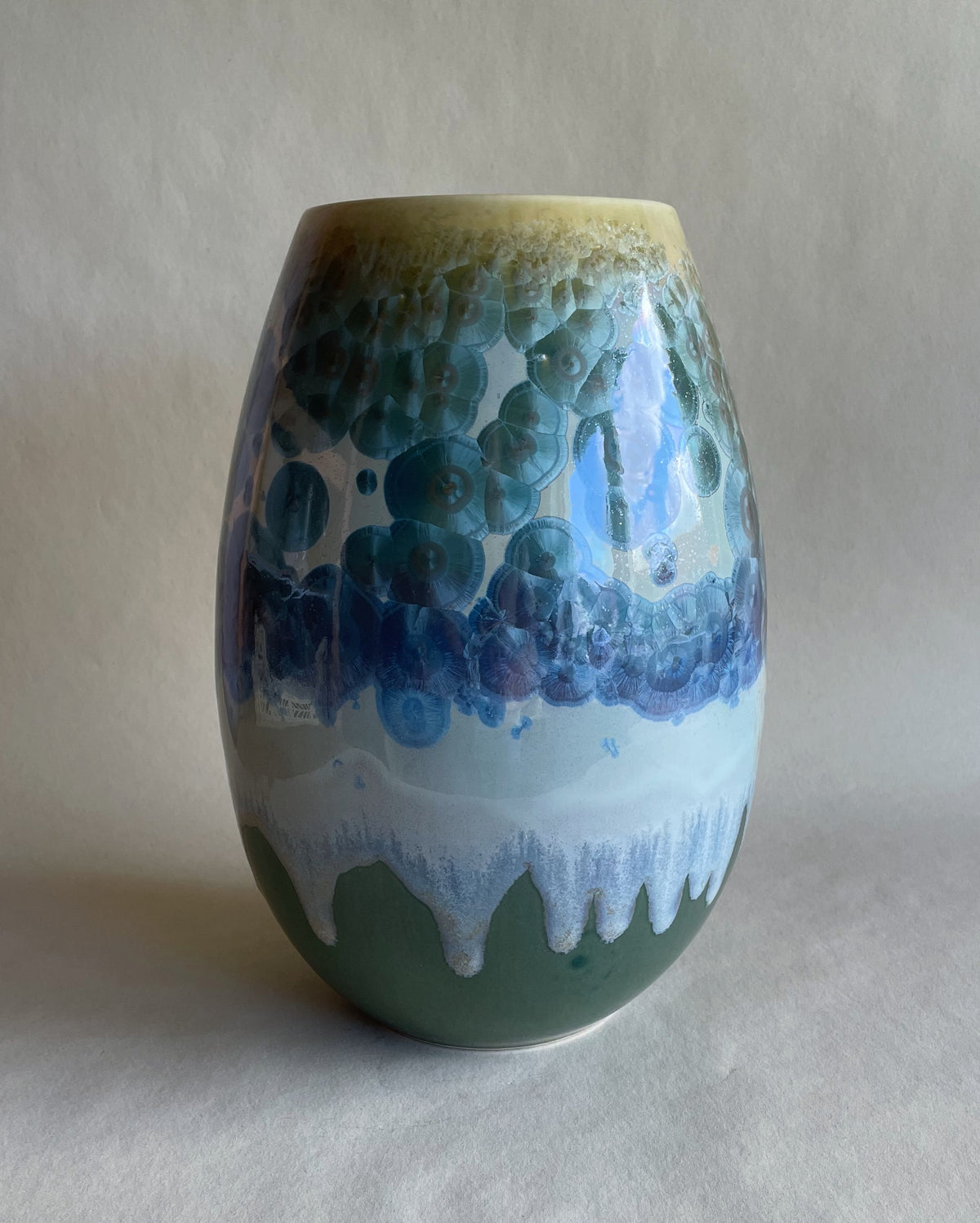 Crystal vase - Forest green - Flere størrelser