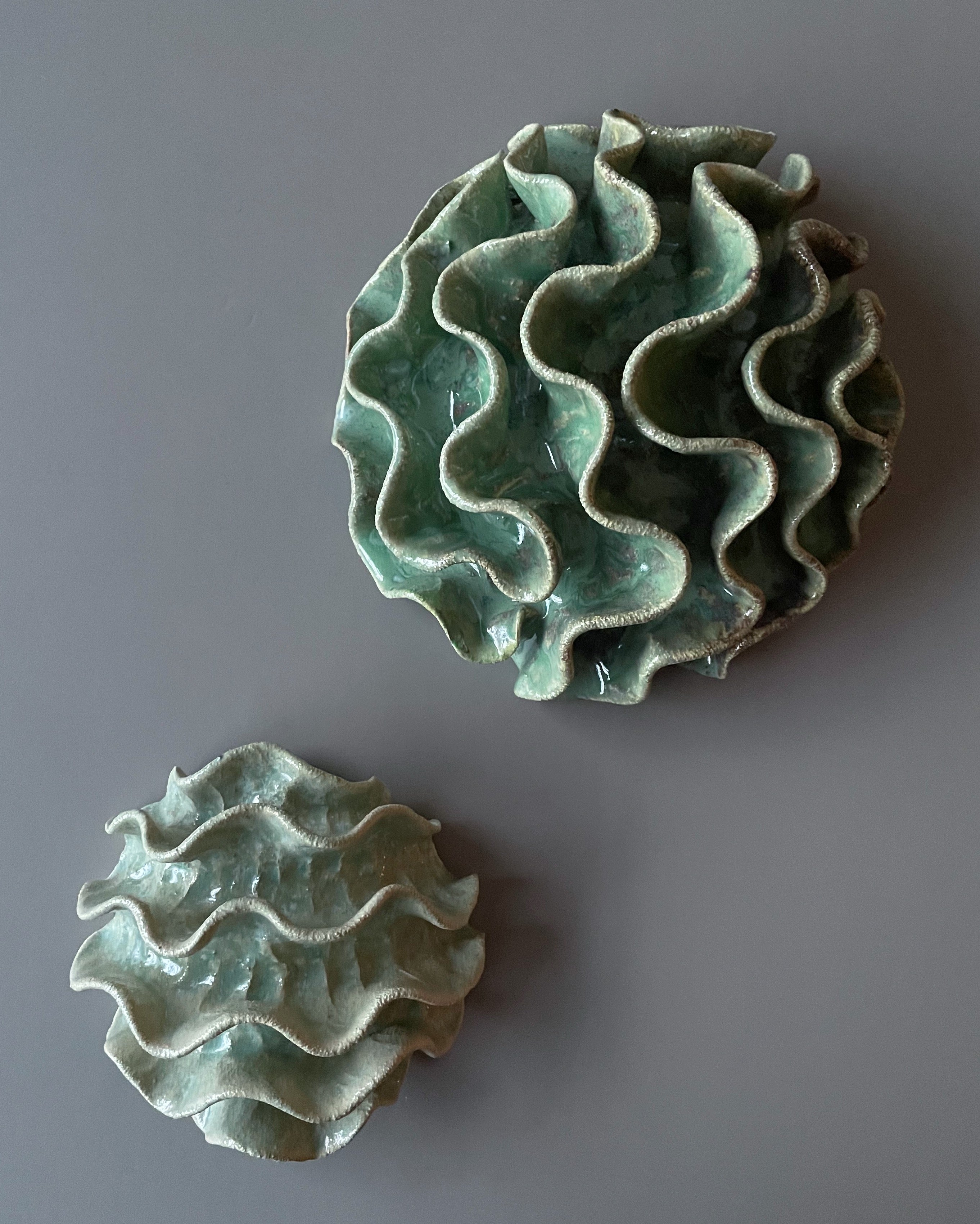 Væg Koral no. 34 - Grøn - Stor