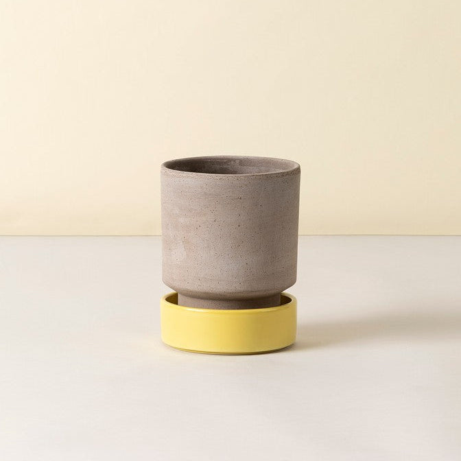 Hoff krukke, Raw grey + Pale yellow underskål