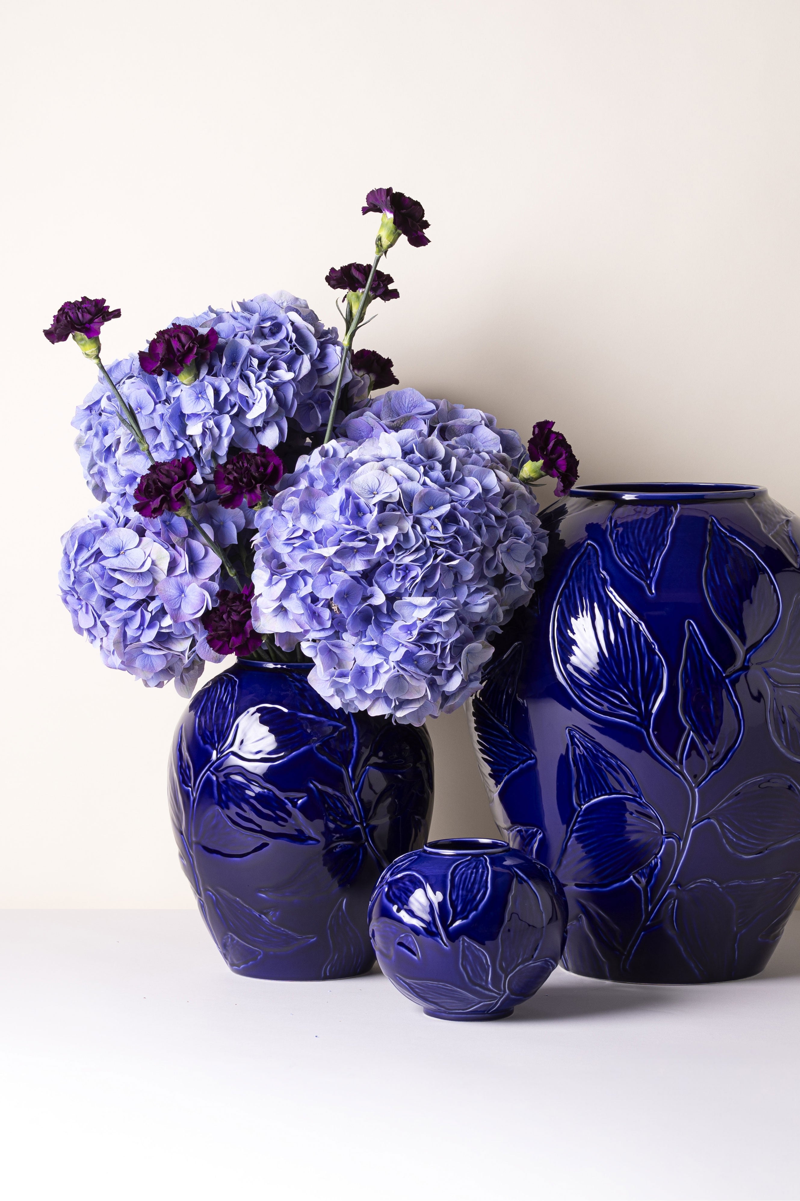 Florita Vase - H30 cm - Agate Blue