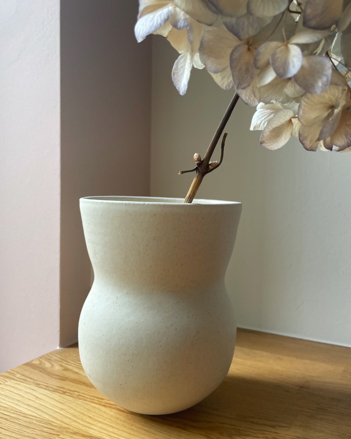 Vase (H:20 cm) - Creme