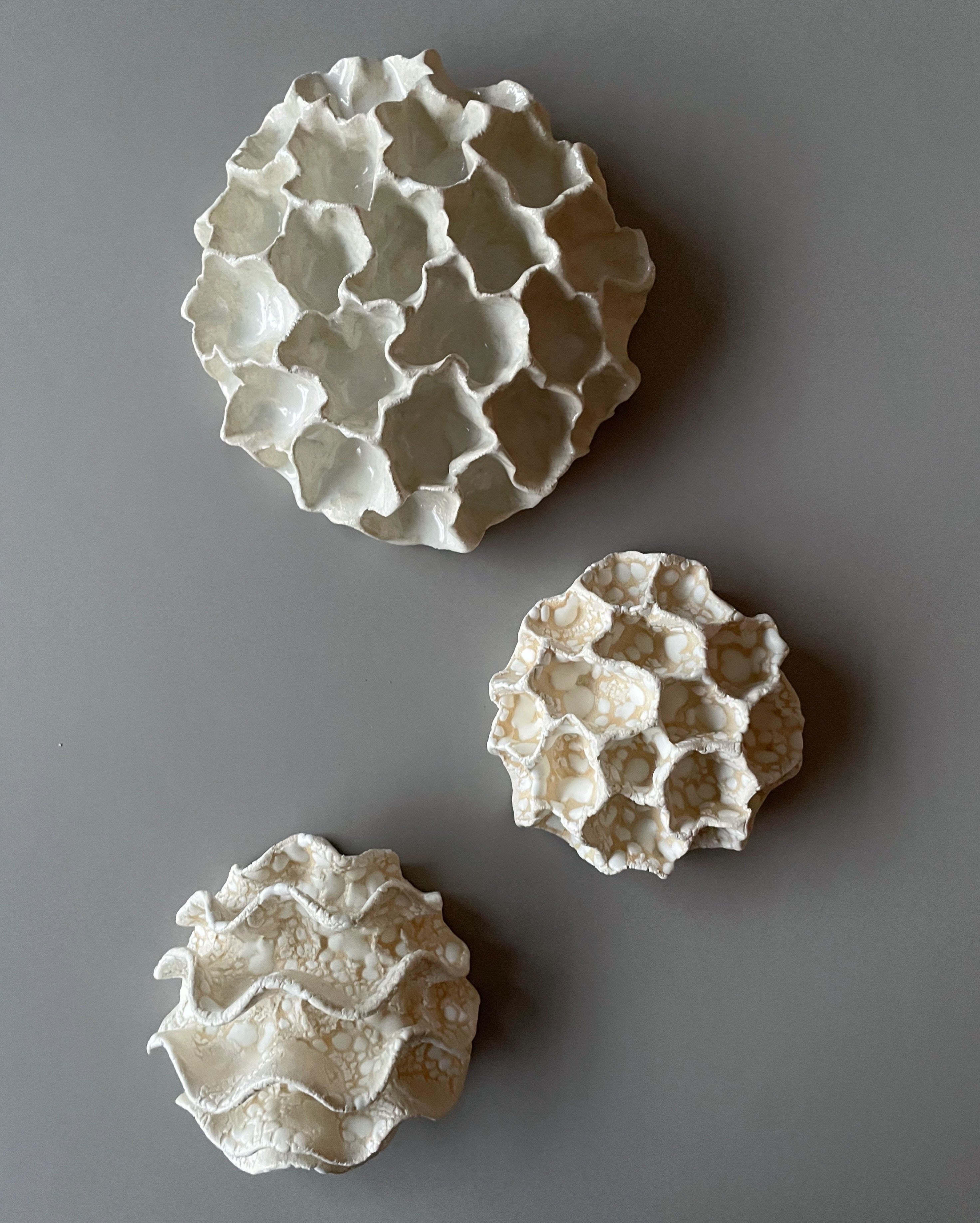 Væg Koral no. 39 - Hvid - Lille