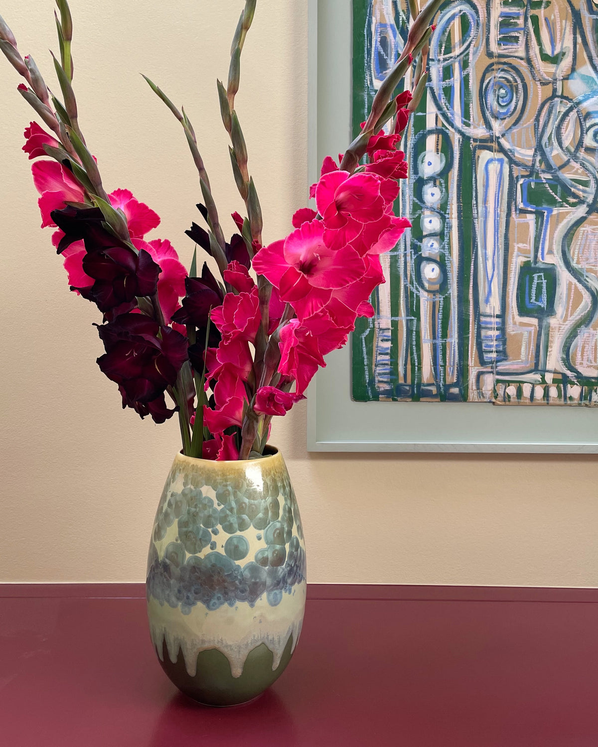 Crystal vase - Forest green - Flere størrelser