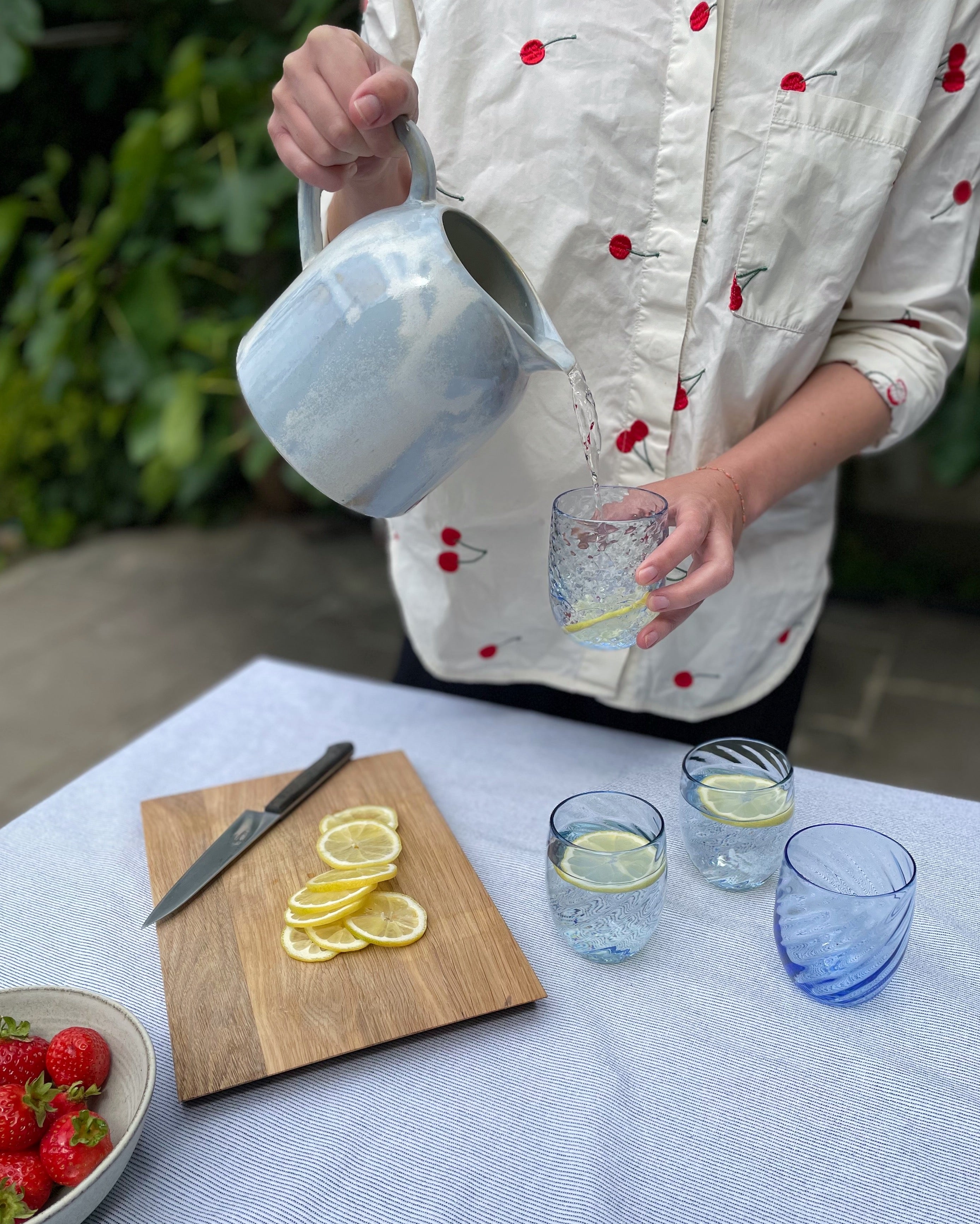 Summer Drink Glas - Medium (25 cl) - Soft blue - Flere varianter