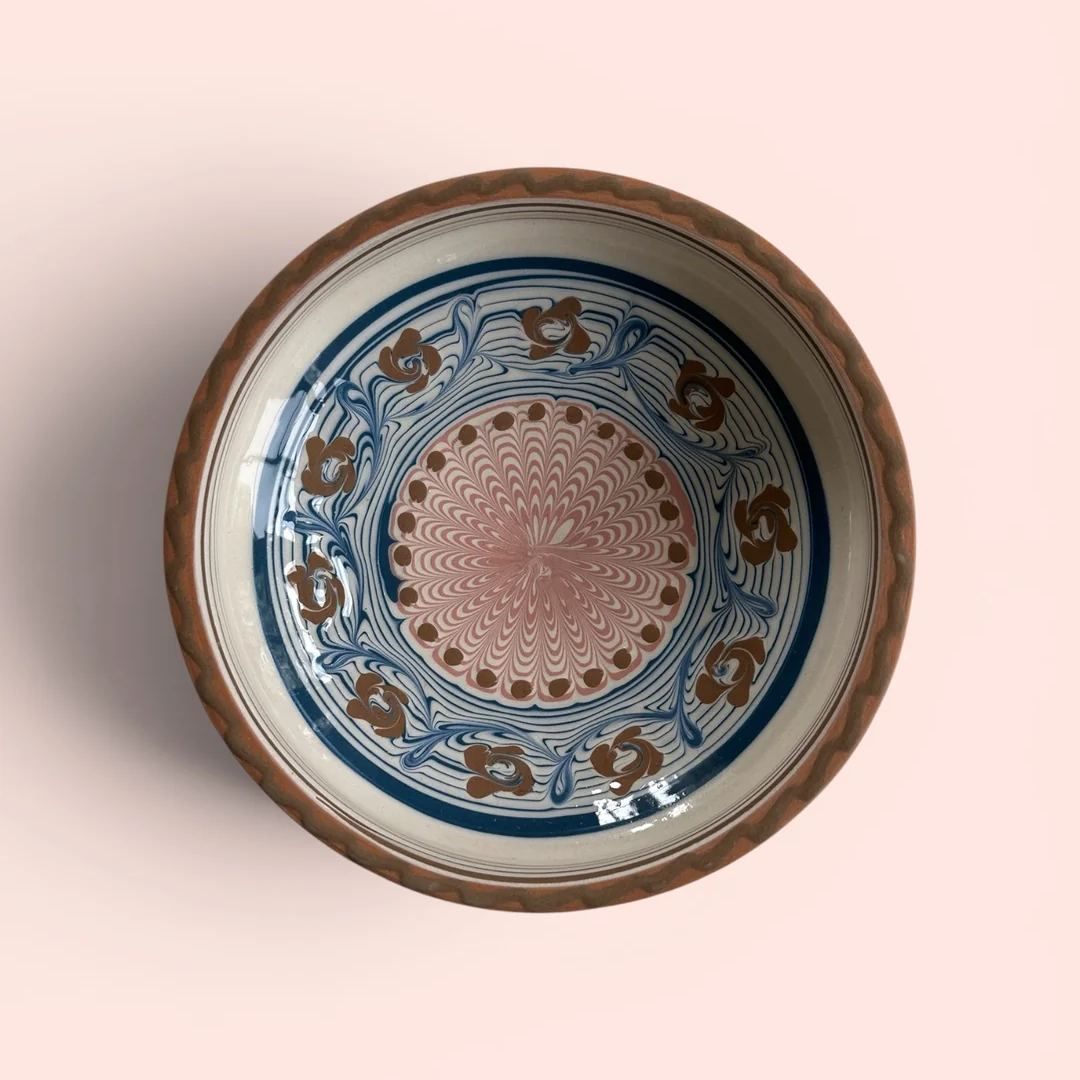Håndlavet Horezu skål - Ø13-15 cm - No. 6