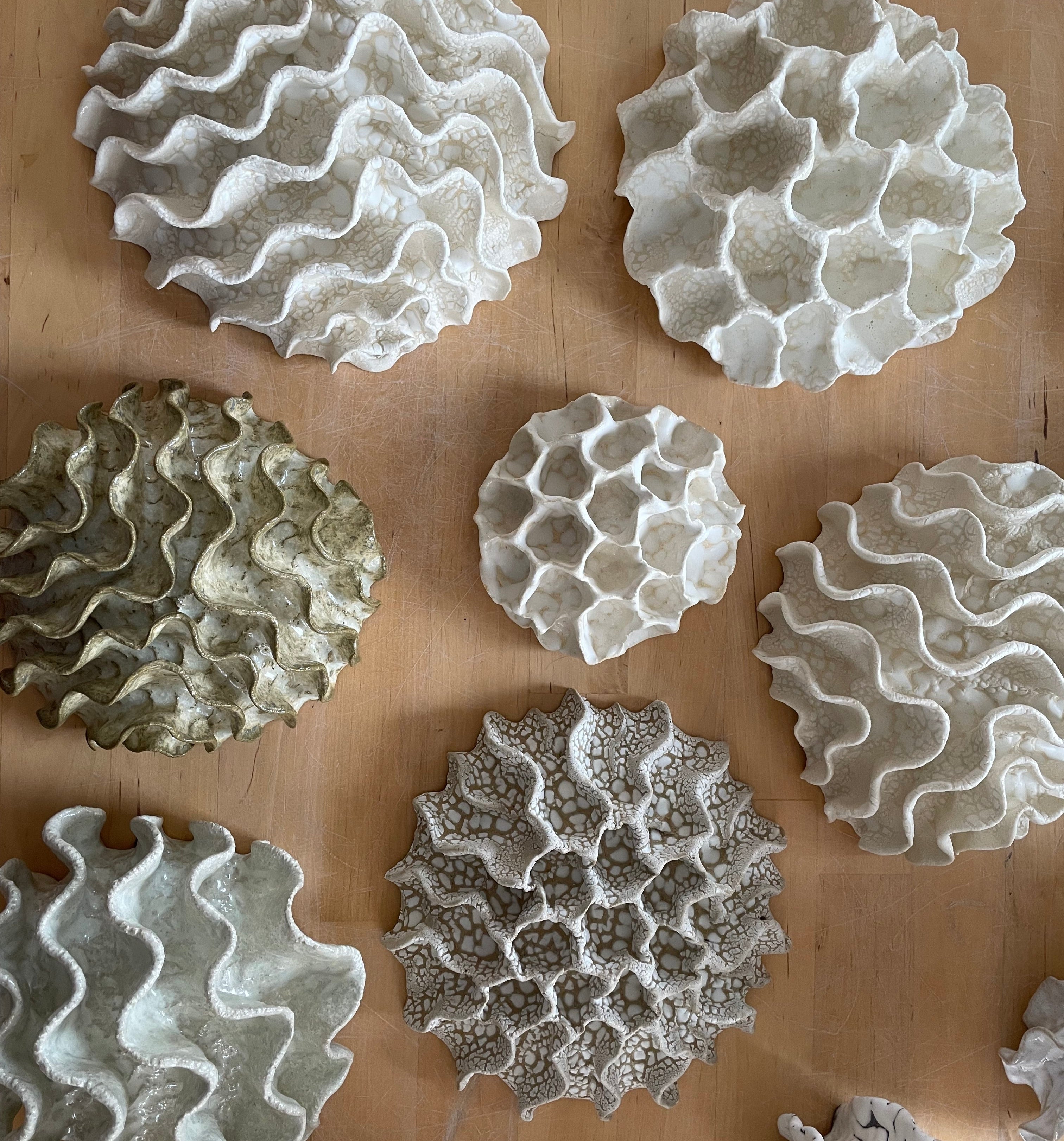 Væg Koral no. 23 - Hvid - Lille