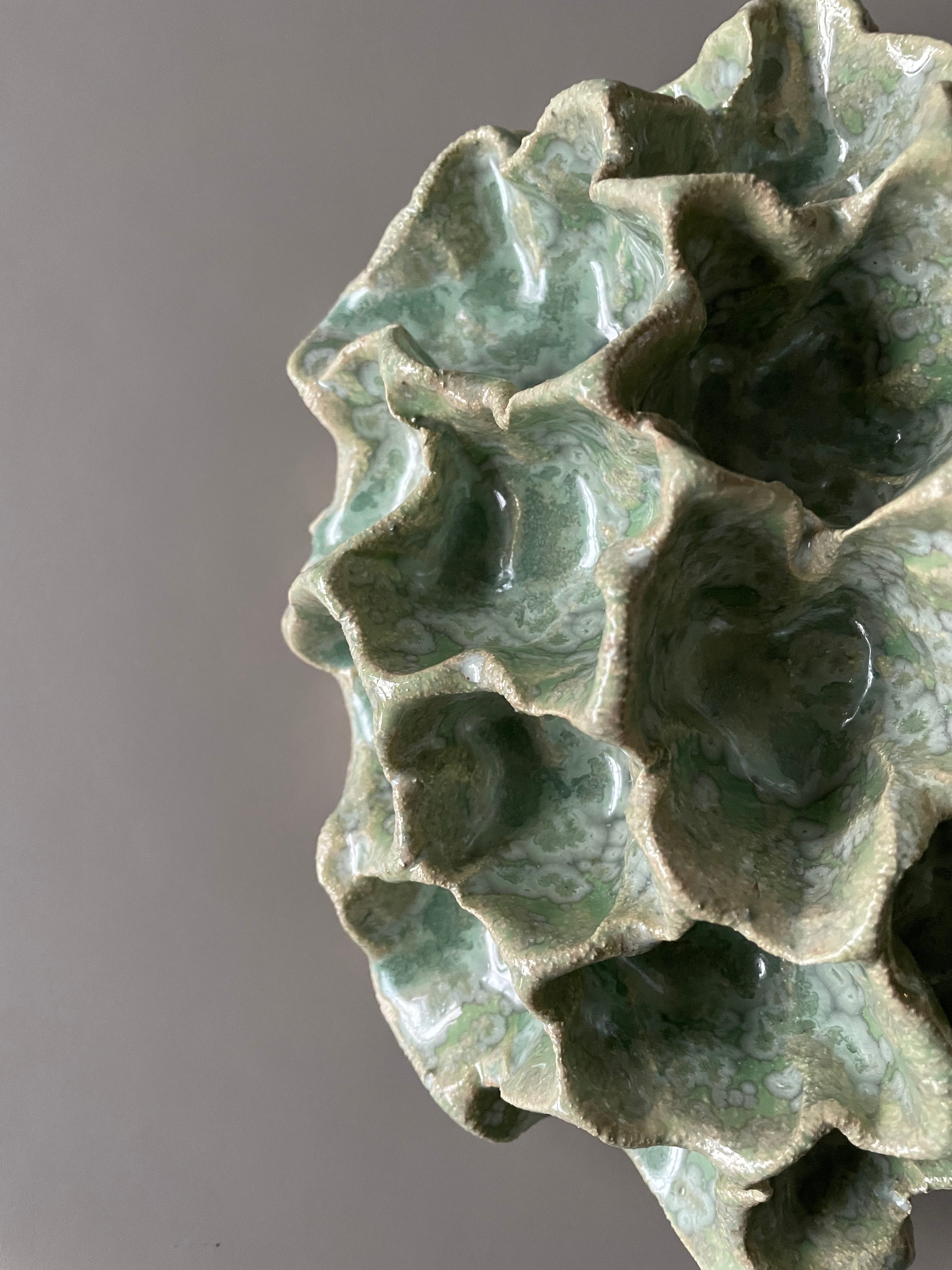 Væg Koral no. 9 - Grøn - Stor