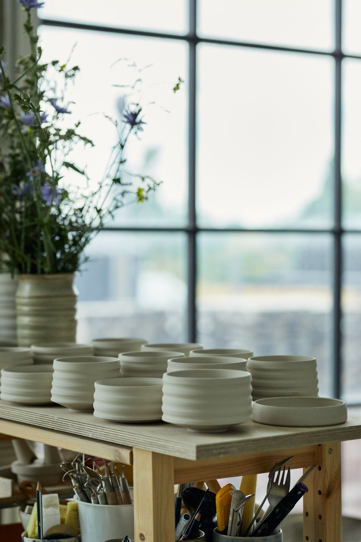 Stor kop - Matcha - Grå lava