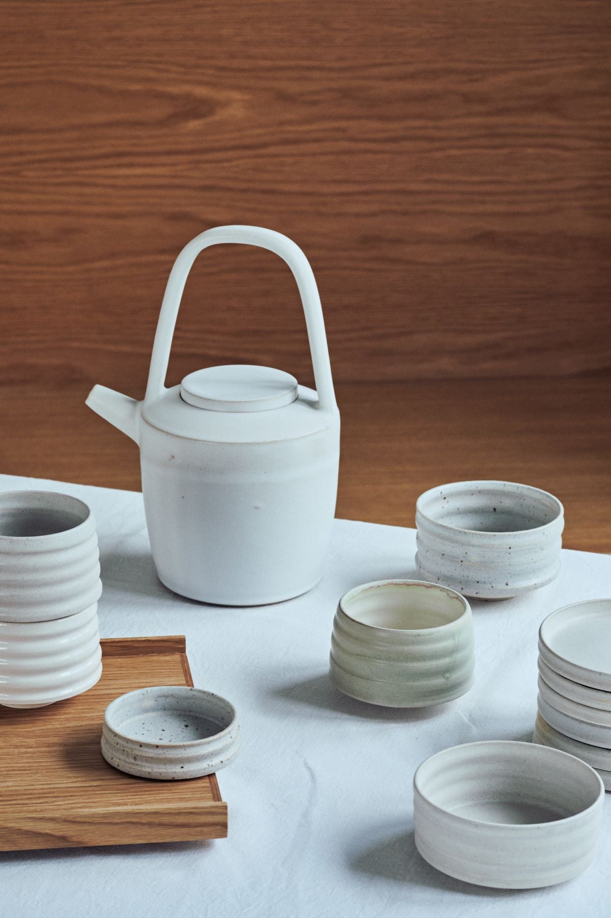 Stor kop - Matcha - Grå lava