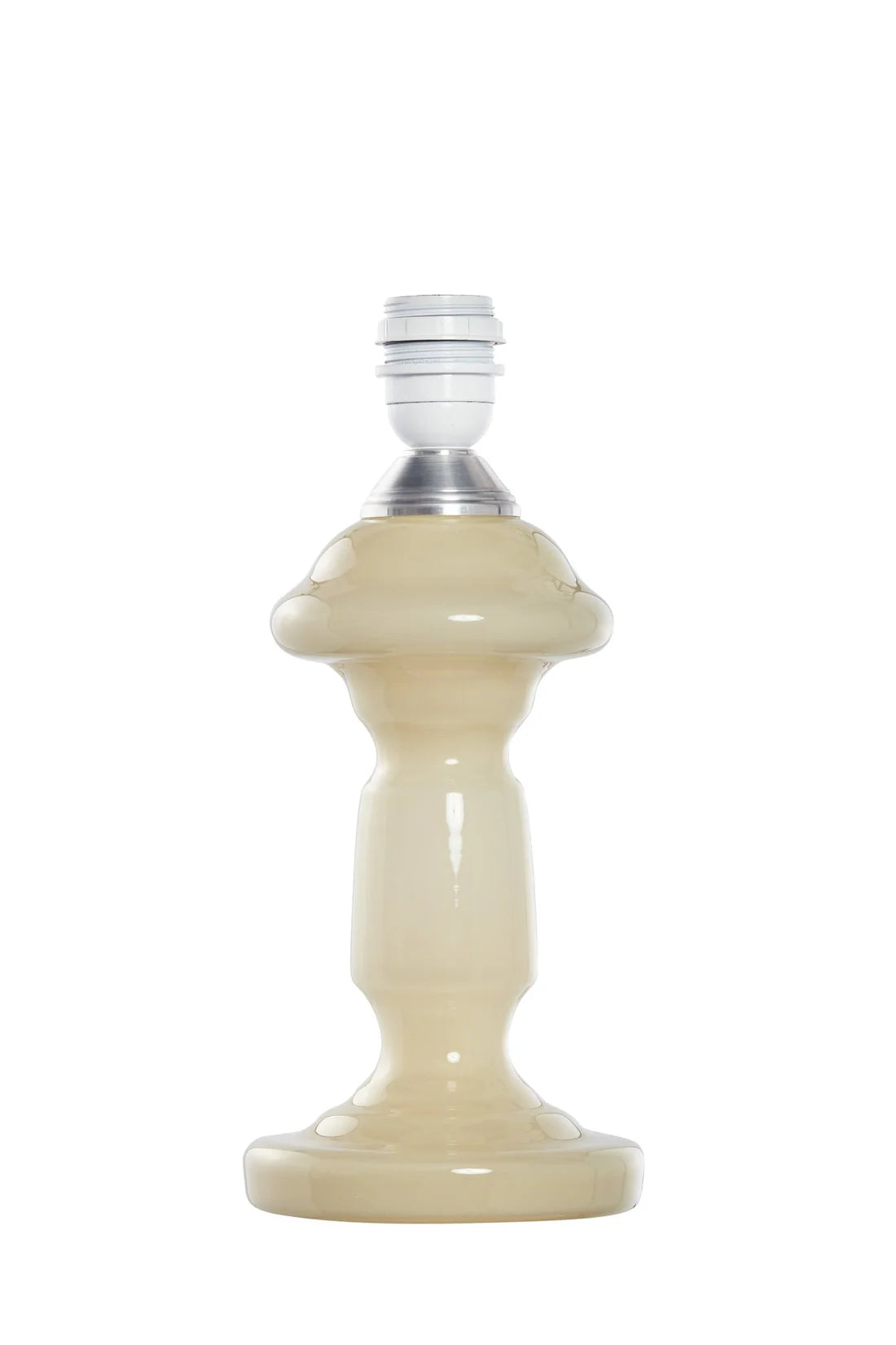 Håndlavet bordlampe – Petro 2 Beige & Mørkeblå