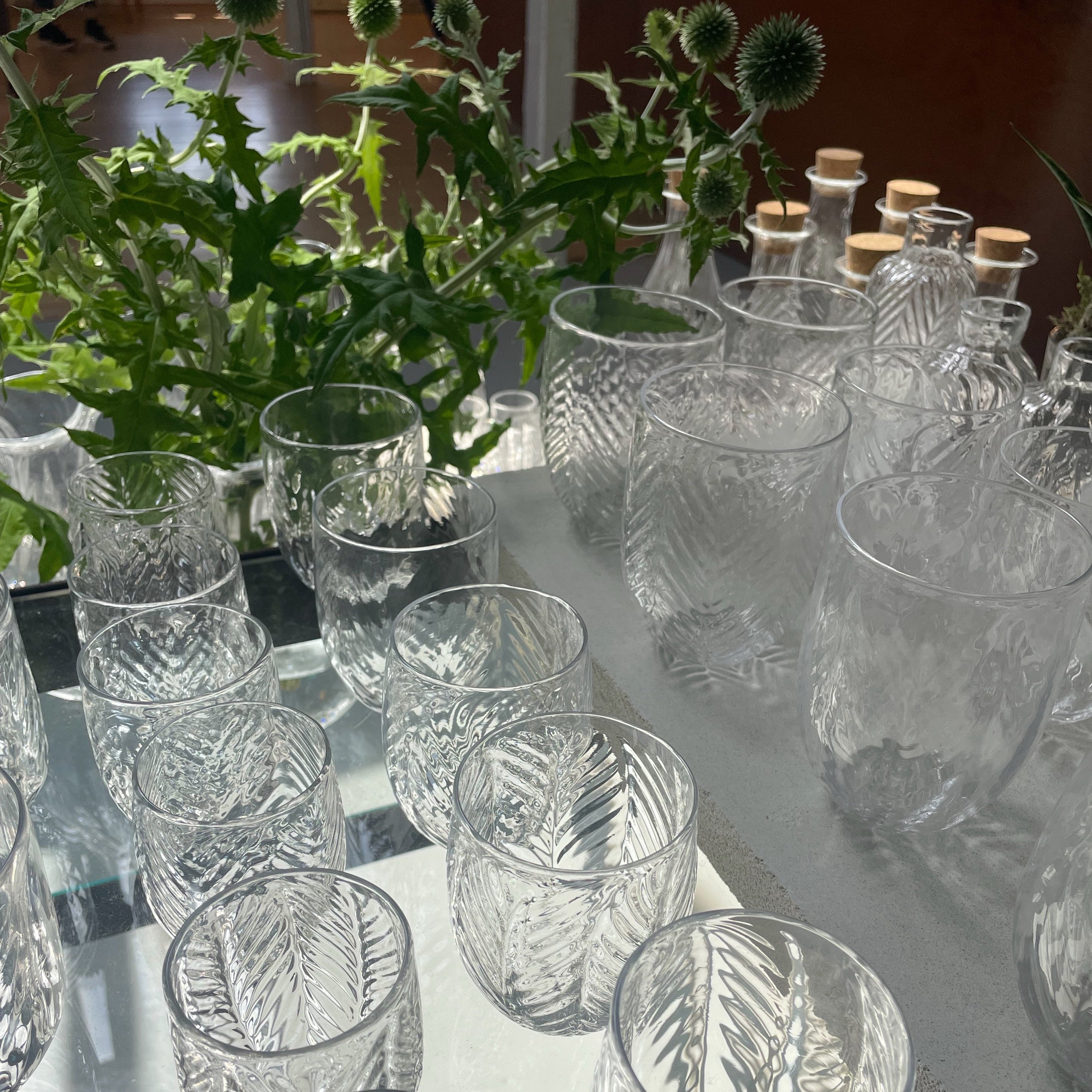 Herringbone Drink - Mundblæst glas - Flere varianter