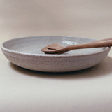 Hånddrejet stort fad (Ø29 cm) - Sand