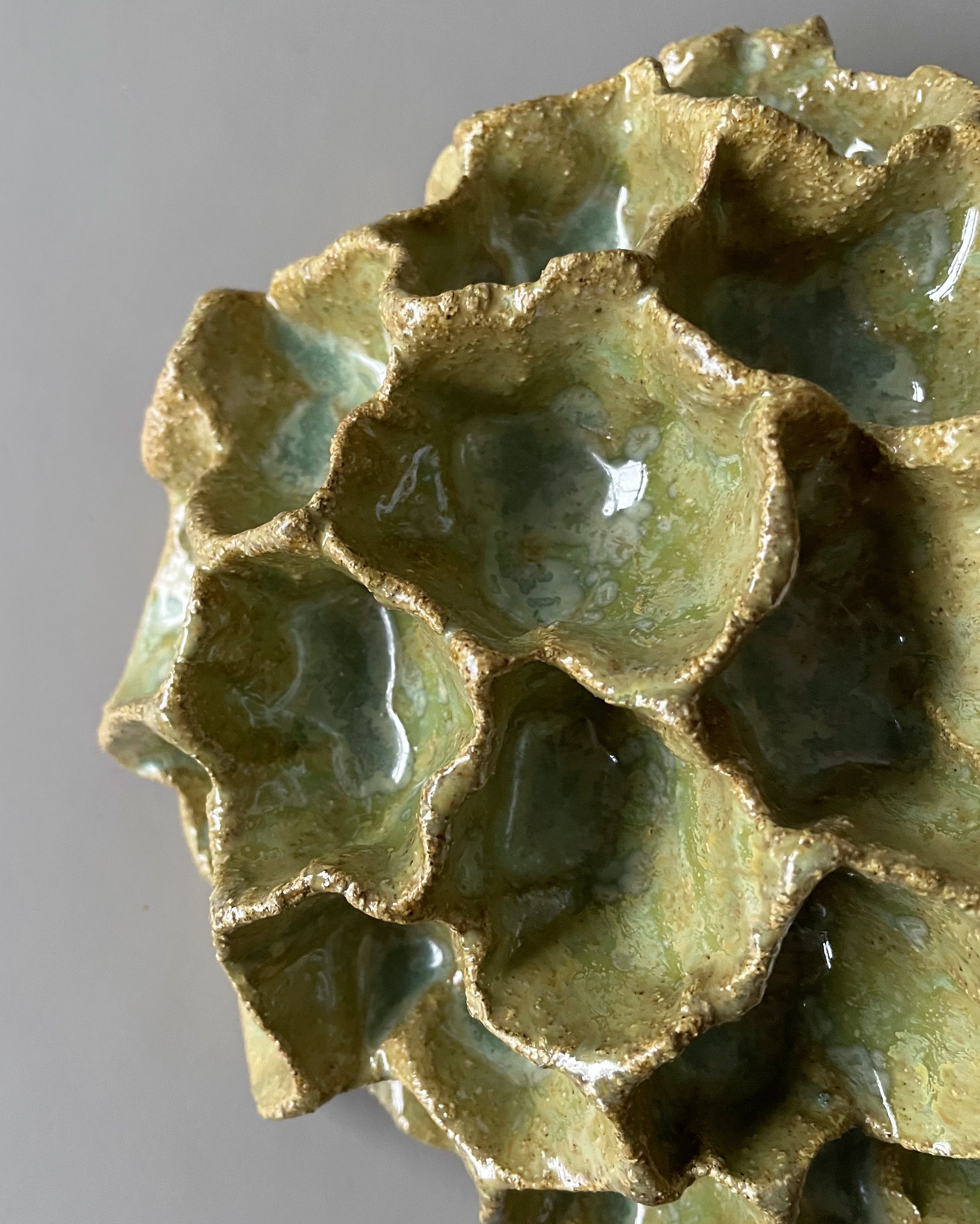 Væg Koral no. 29 - Brun/Grøn - Stor