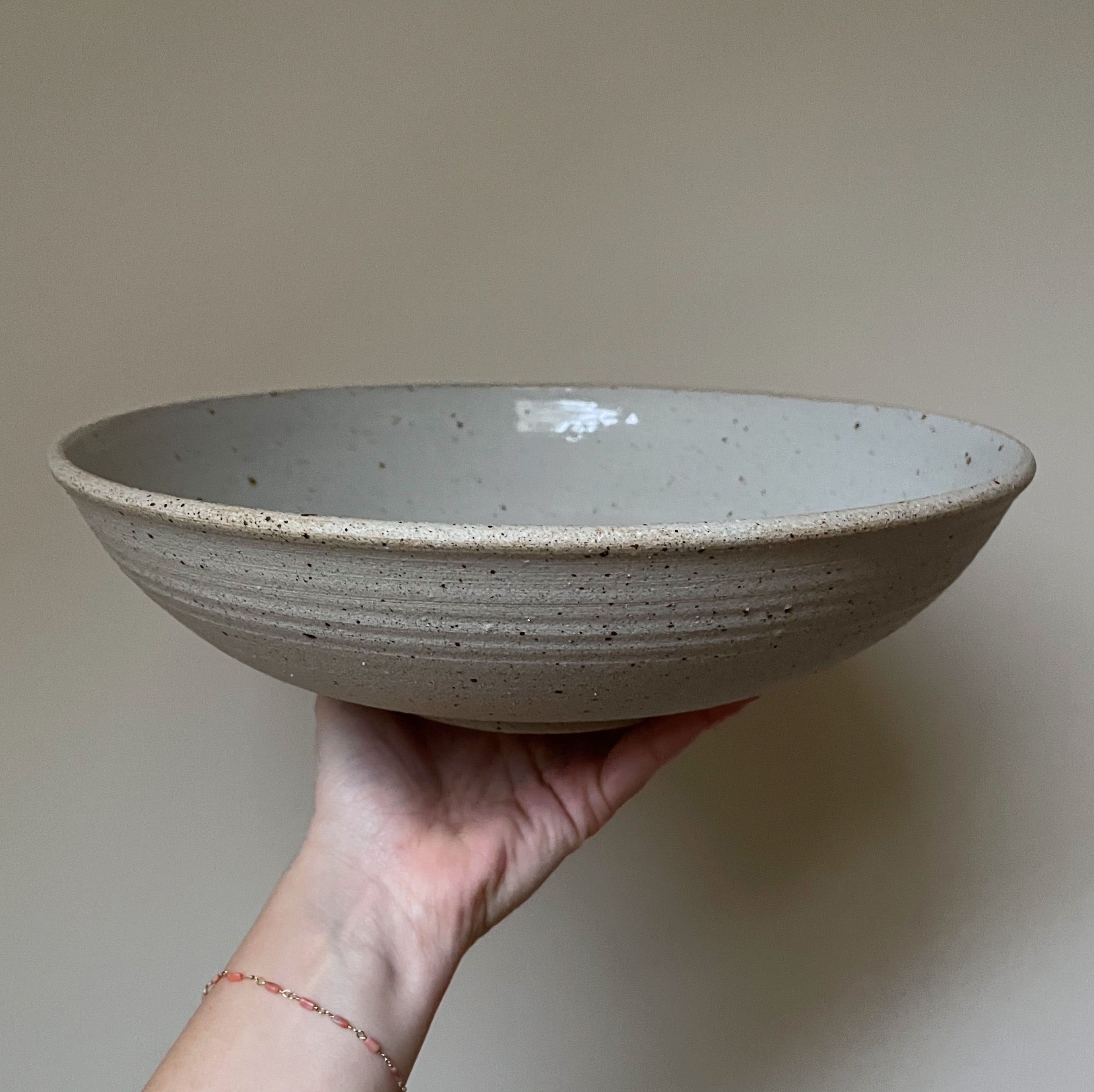 Stor salatskål (Ø:29 cm) - Sand