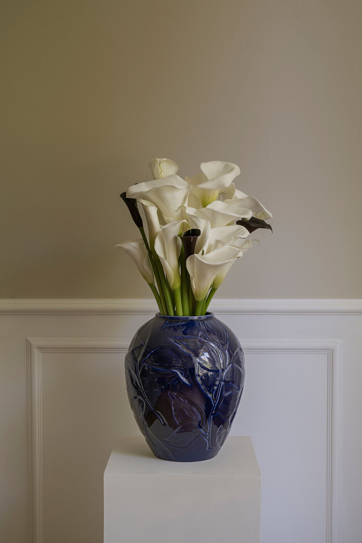Florita Vase - H30 cm - Agate Blue