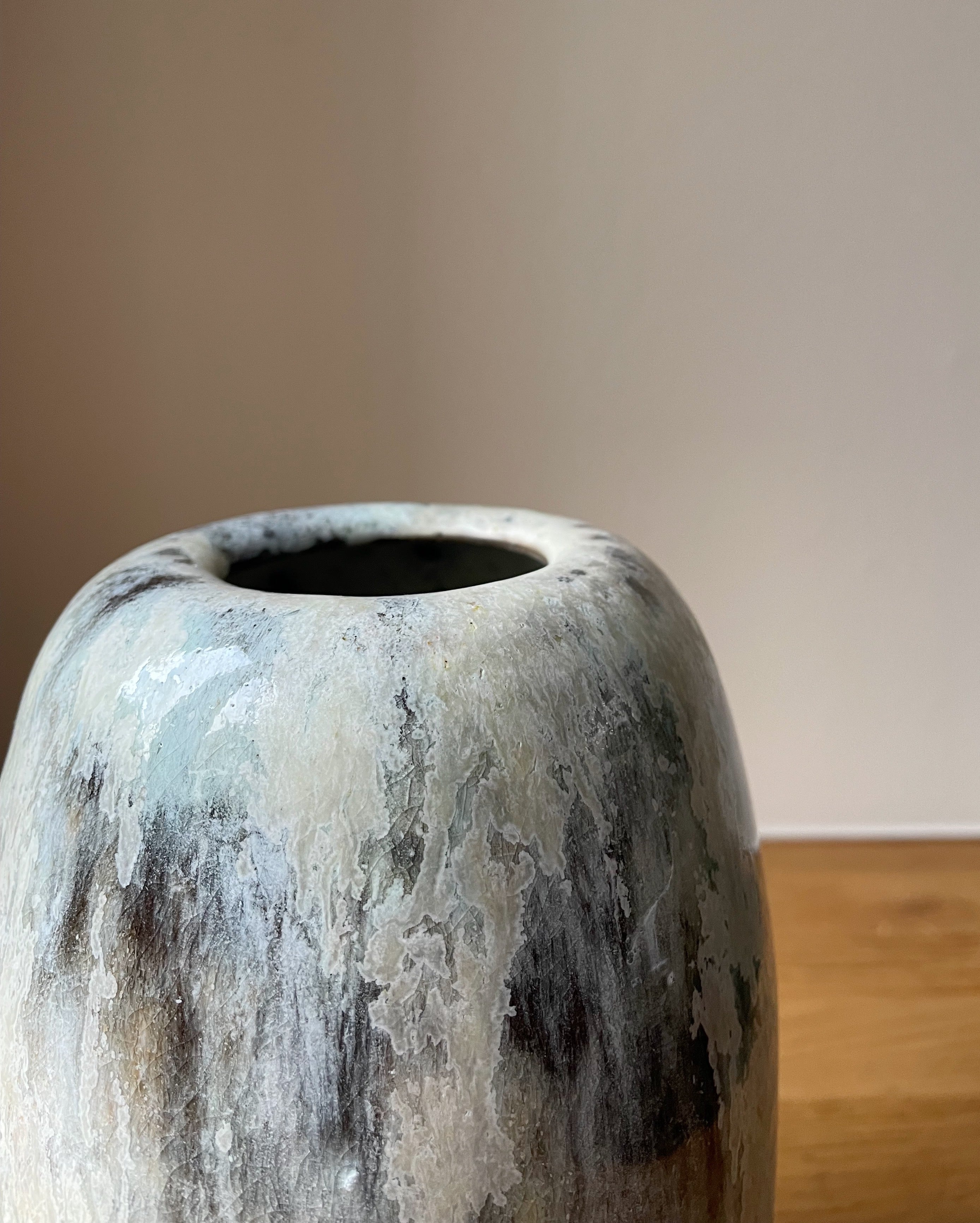 Unika vase (Højde 19 cm) - Grøn - Aage Würtz keramikvase