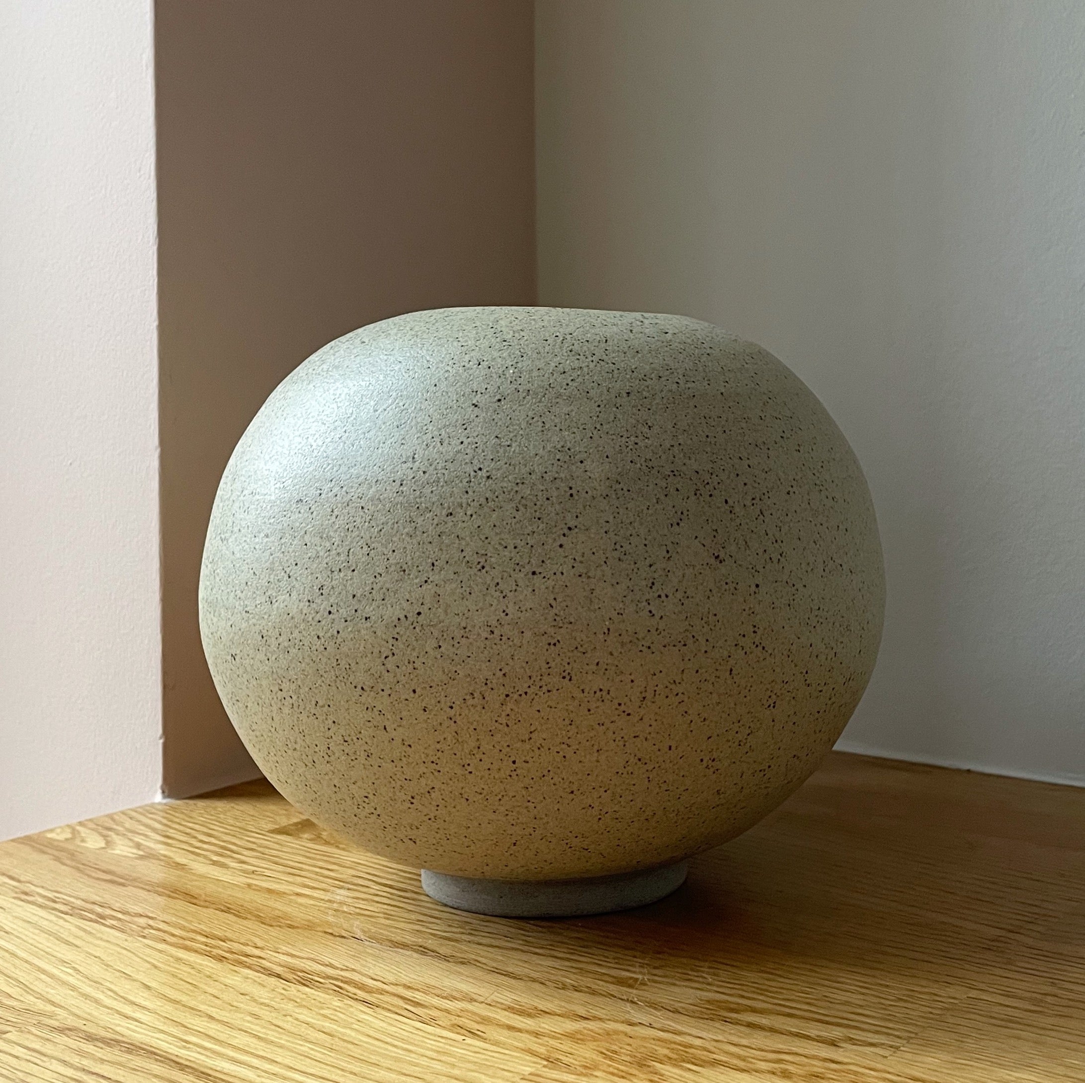 Unika keramik vase (H:17 cm) - Stor - Olive Brown