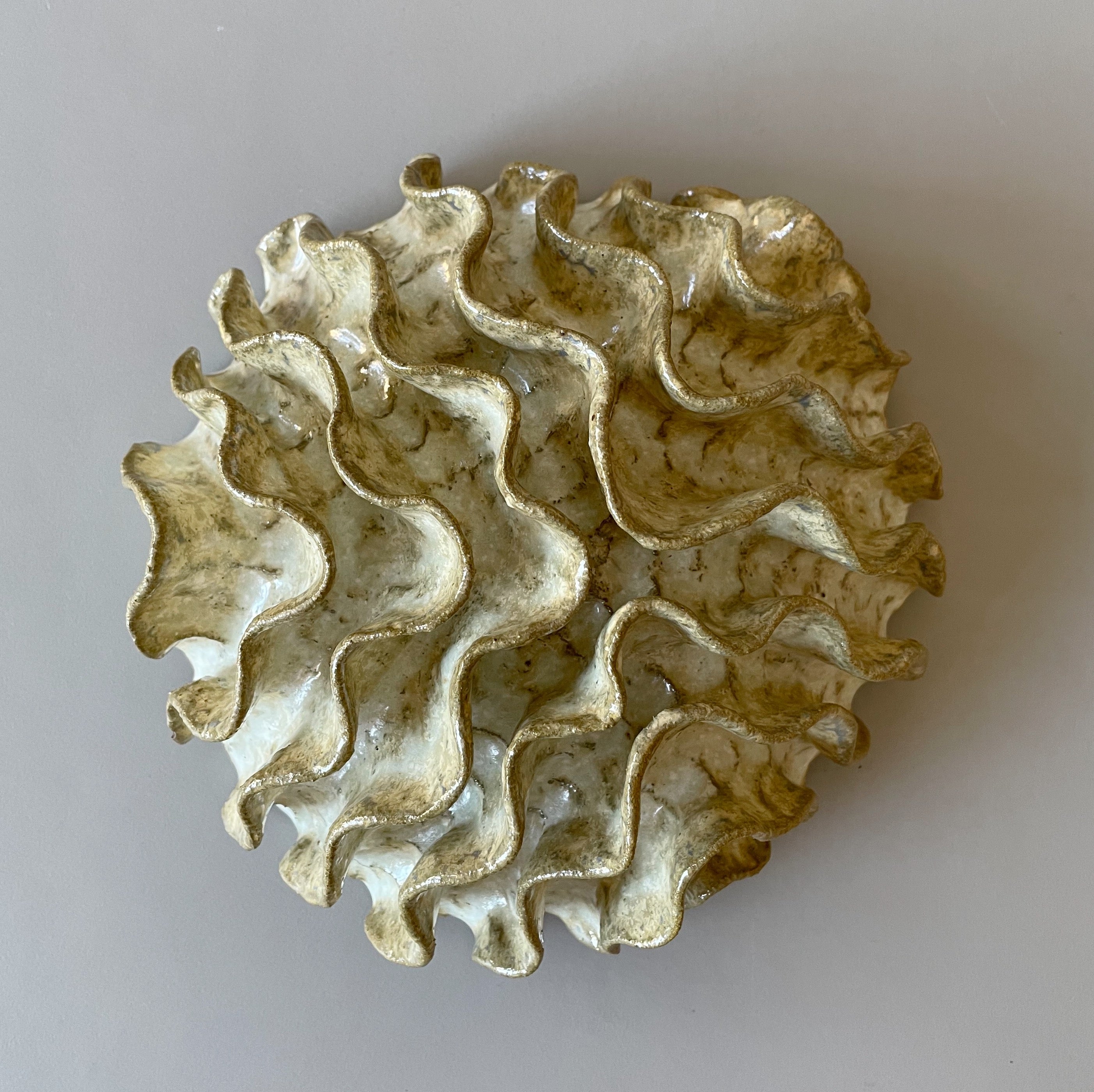 Væg Koral no. 4 - Brun/Beige - Stor