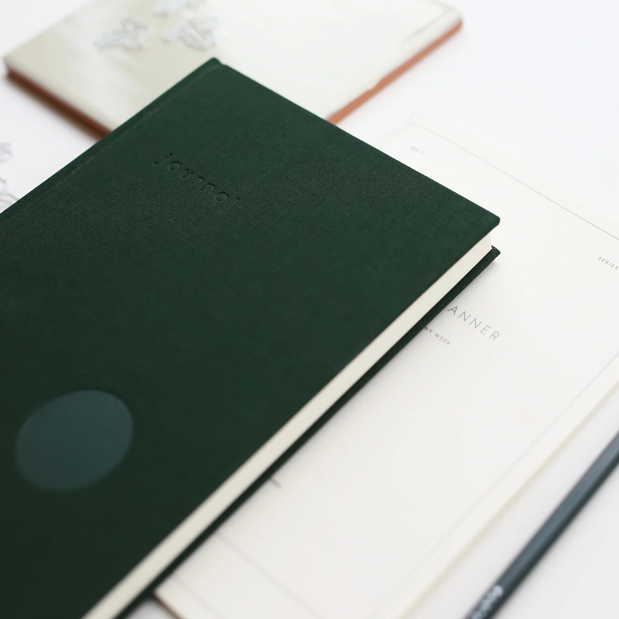 Notesbog Hardcover // Flaskegrøn