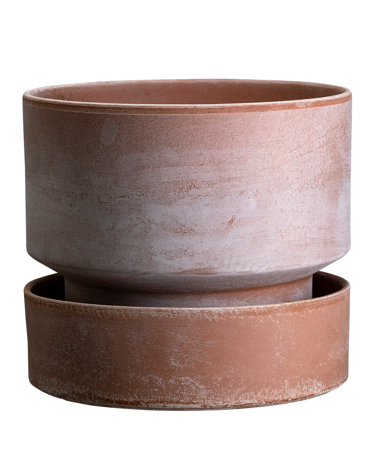 Hoff glaseret krukke Ø14cm inkl. underskål - Blå, Bergs Potter. Køb hos Studio Holdbar (webshop & butik). Hurtig levering