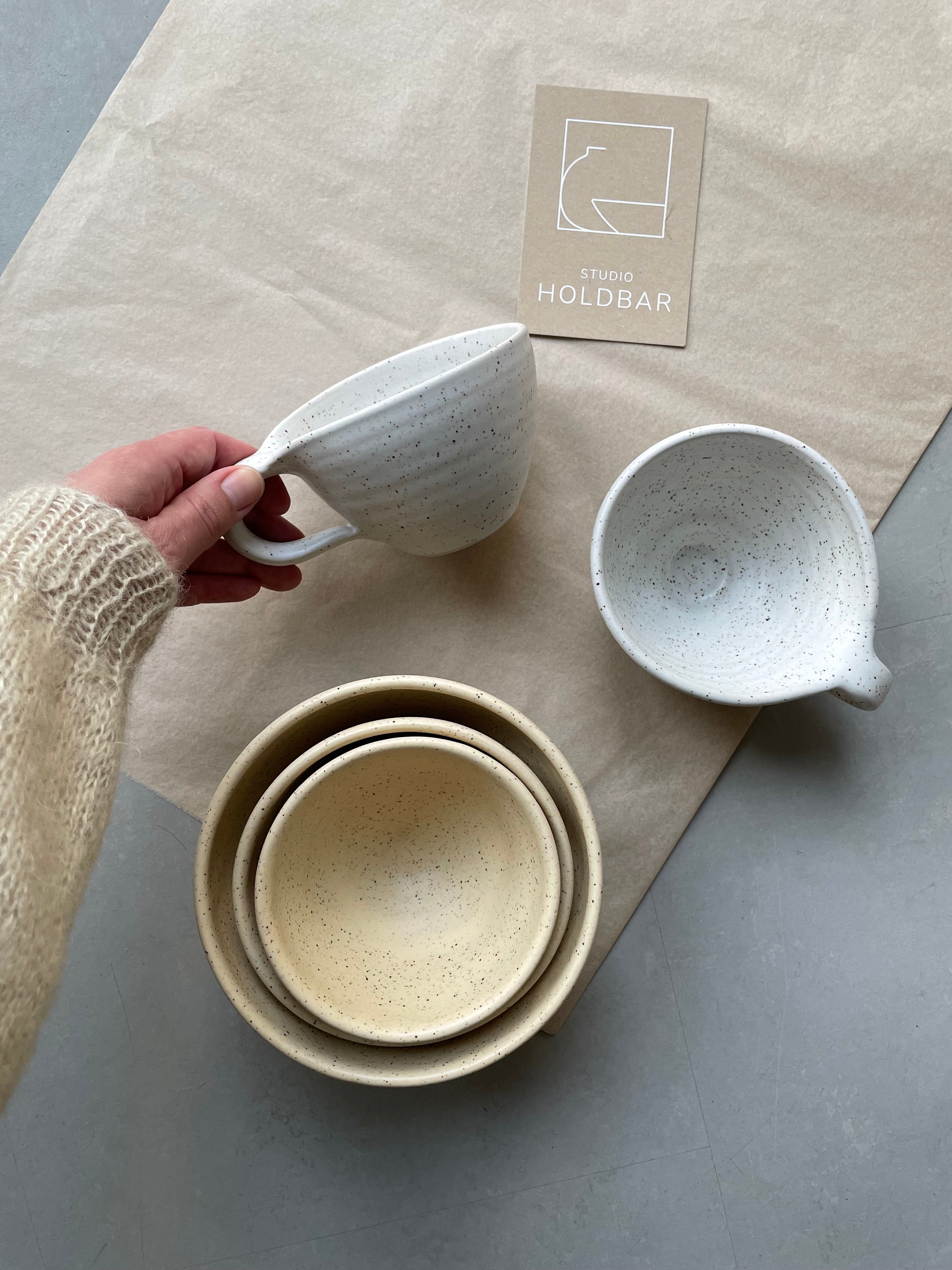 Hans kop med hank - Eggshell white