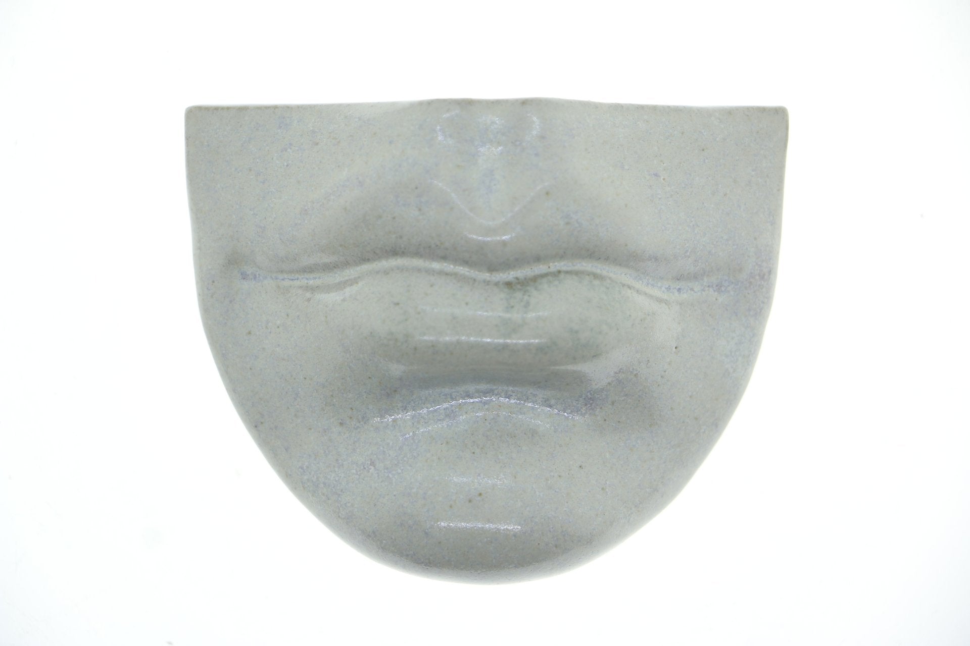 Vægrelief til ophæng - Rounded Mouth - Vægkunst - Antique white