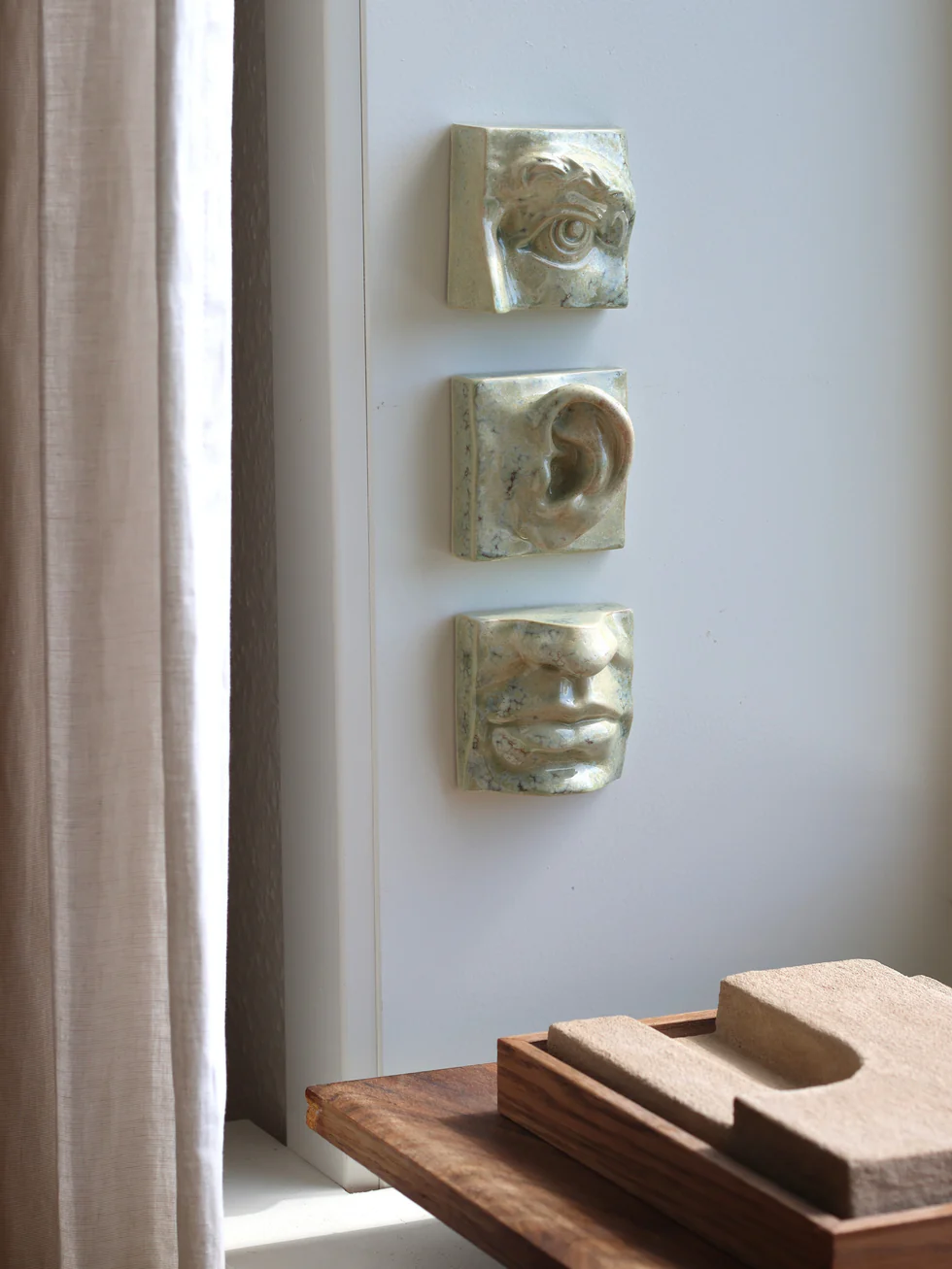 Vægrelief til ophæng - Mouth - Vægkunst - Crystal Green