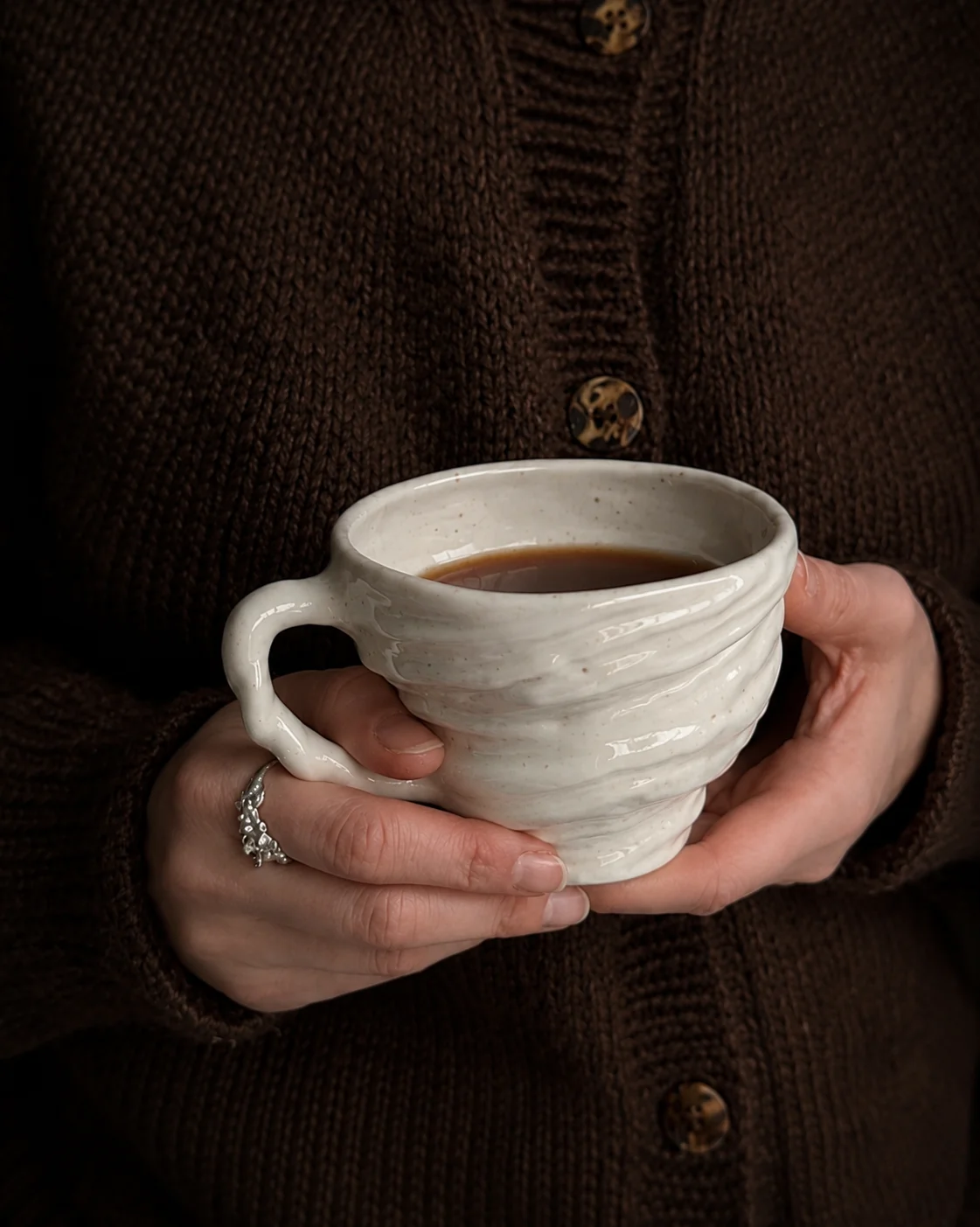 NYHED: Sneglekop med hank - Stor latte kop