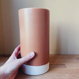 Stor vase i stentøjsler - H23 cm - Rav