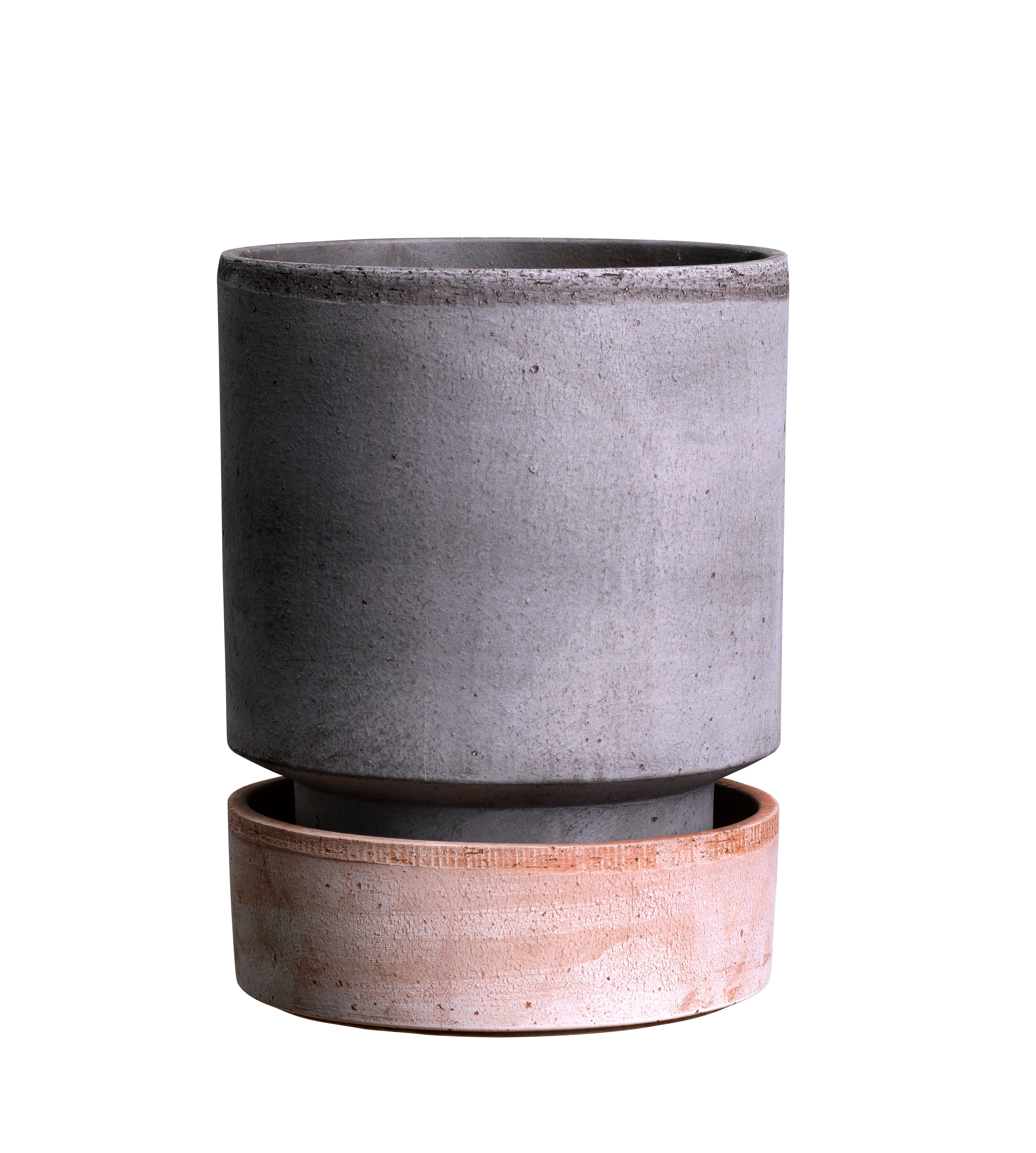 Bergs Potter - Hoff lerkrukke 14 cm inkl. glaseret underskål. Køb hos Studio Holdbar (webshop & butik). Hurtig levering