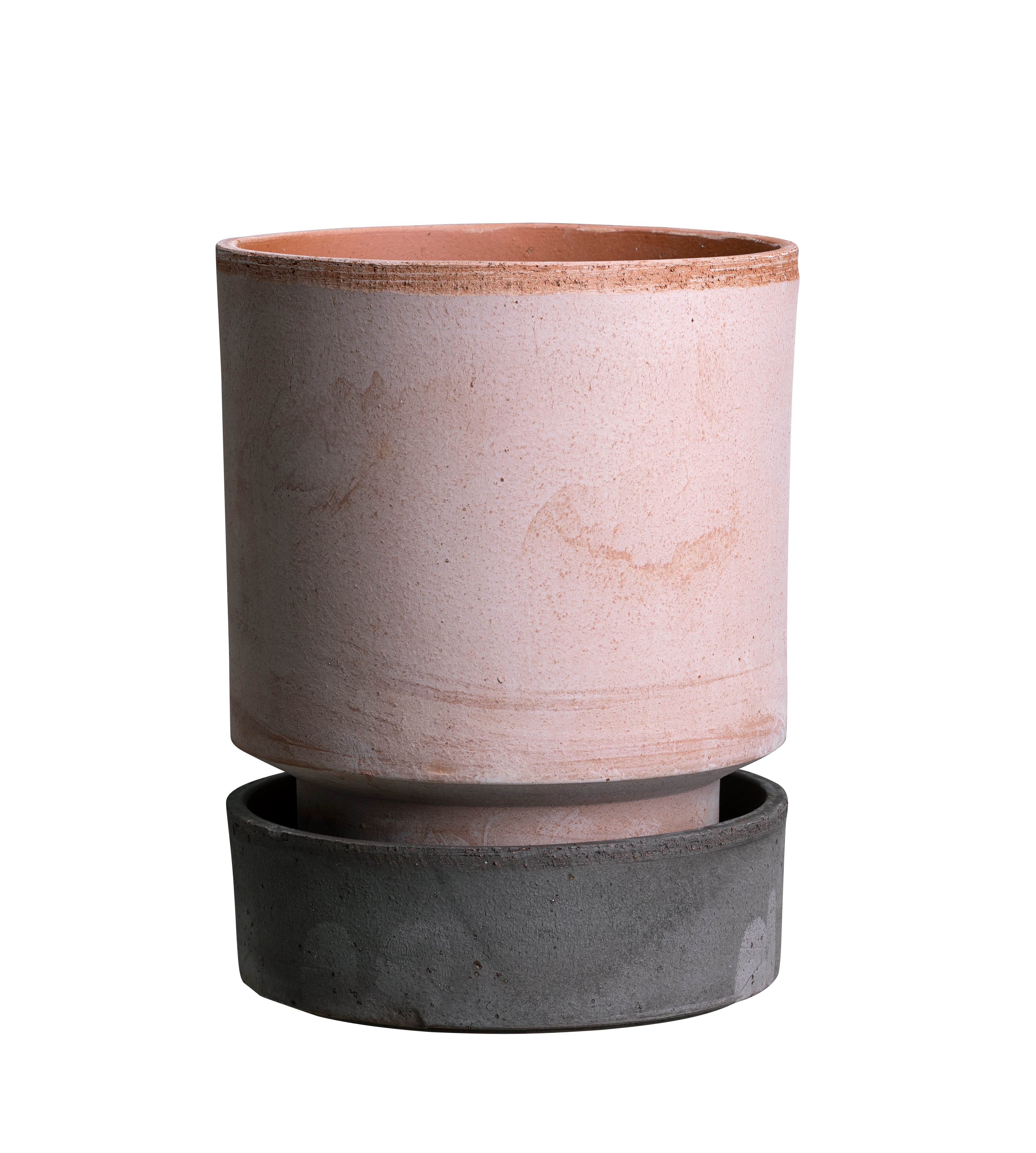 Bergs Potter - Hoff lerkrukke 14 cm inkl. glaseret underskål. Køb hos Studio Holdbar (webshop & butik). Hurtig levering