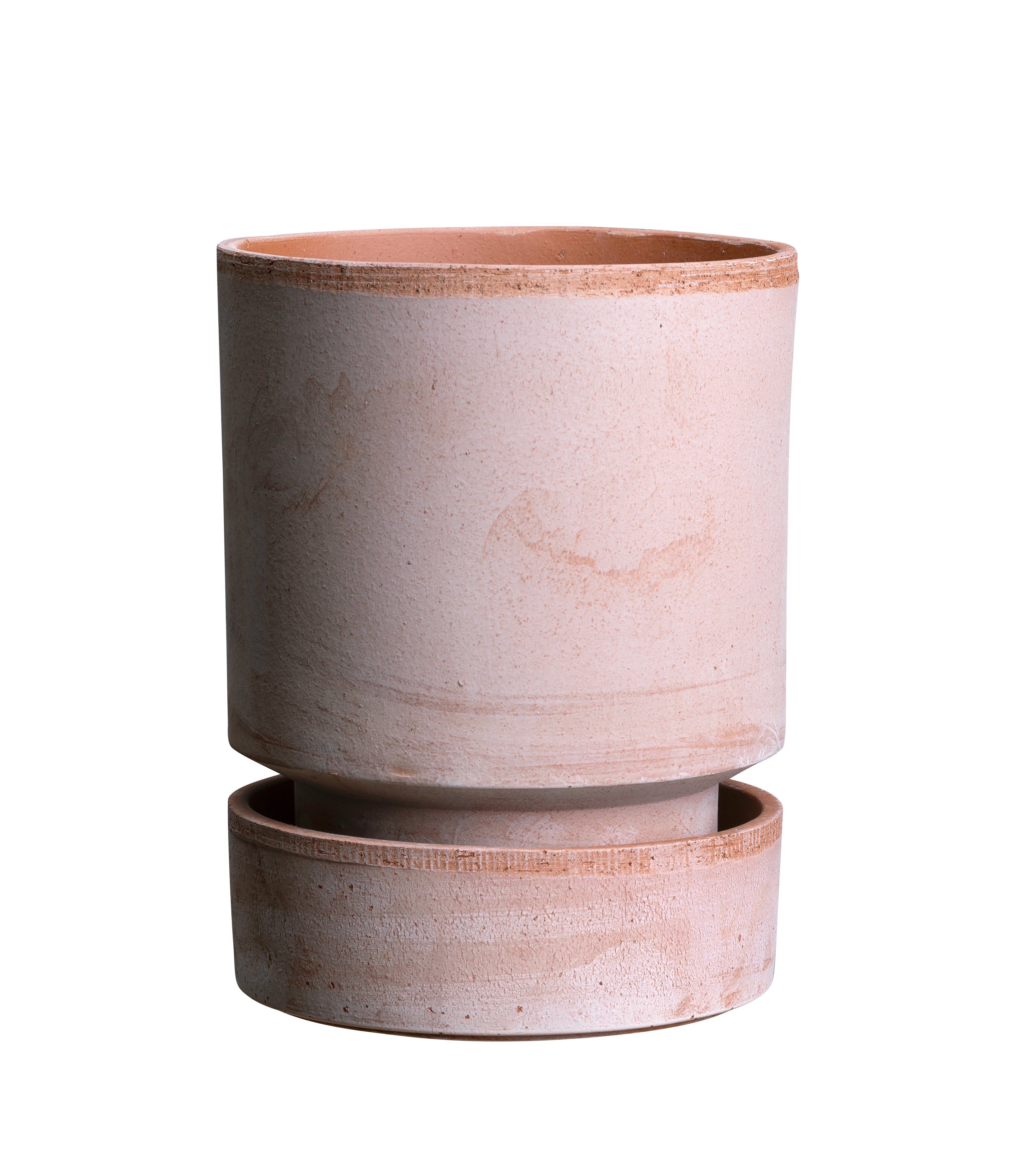 Bergs Potter - Hoff lerkrukke 14 cm inkl. glaseret underskål. Køb hos Studio Holdbar (webshop & butik). Hurtig levering