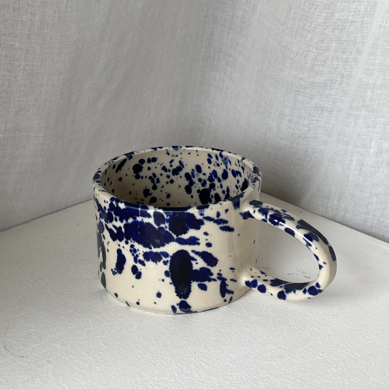 Handmade by Marle, Blue ink kop. Håndlavet keramik kop/krus